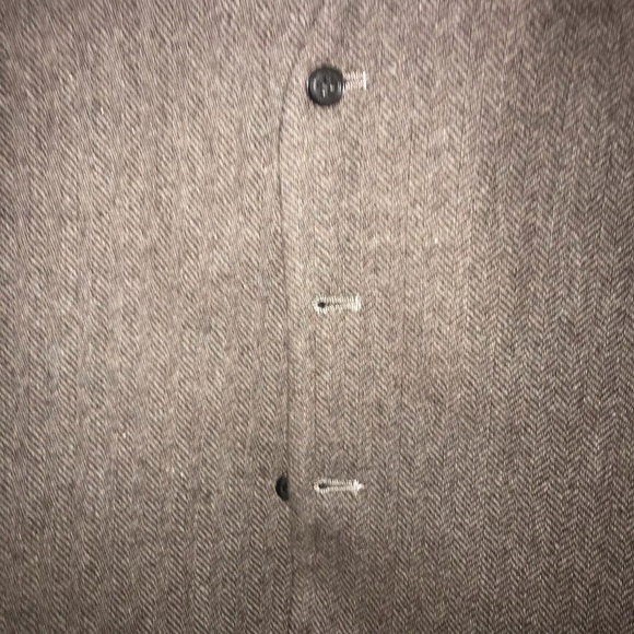 Men’s charcoal grey dress tweed vest - Picture 2 of 5